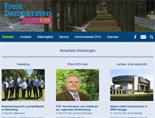 Tablet Screenshot of fdp-wesseling.de